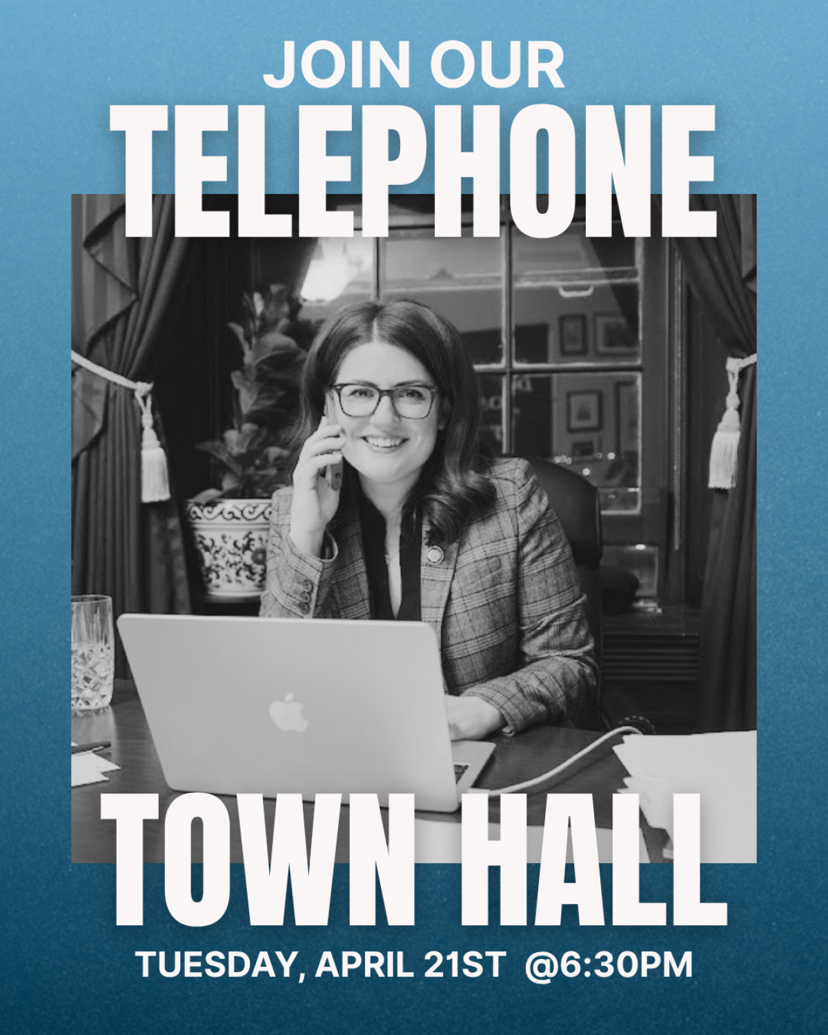 Mark your calendars: We’re back with another telephone town hall on Tuesday, April 21st, at 6:30 PM. Sign up at the link in bio to receive a phone call and join the conversation! ☎️