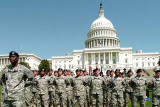 image of troops in front of the U.S. Capitol