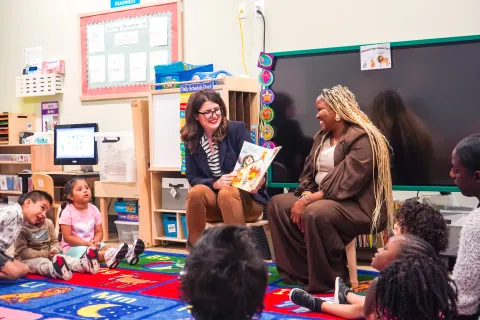 Elfreth reads to students at Head Start
