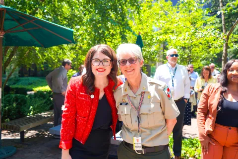 Elfreth takes photo with Maryland Department of Natural Resources representative